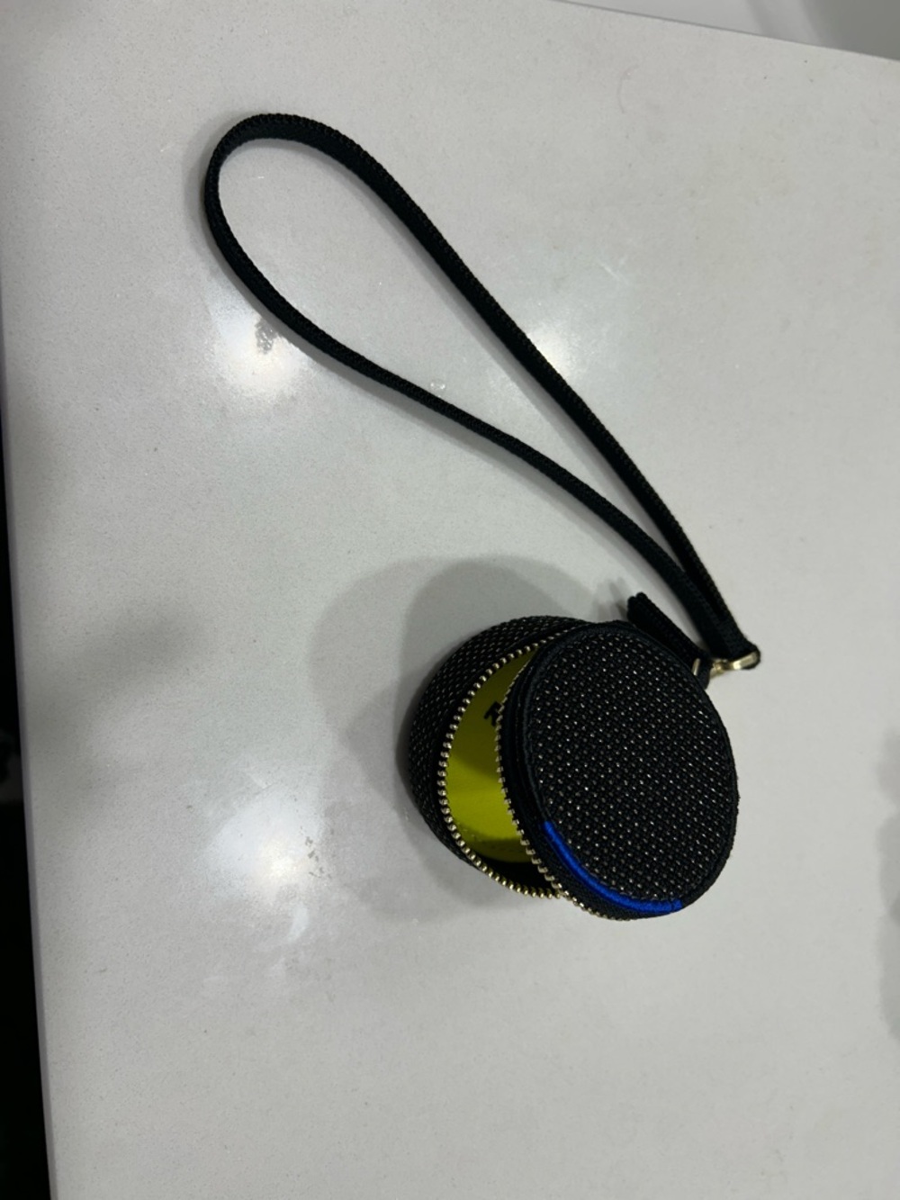 Rothy's Black Round Wristlet Coin Purse